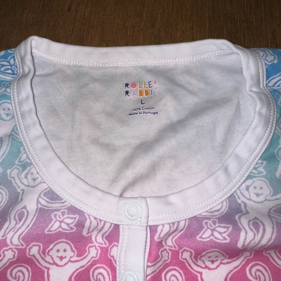 Size Large Roller Rabbit Pajama Set - Picture 5 of 6